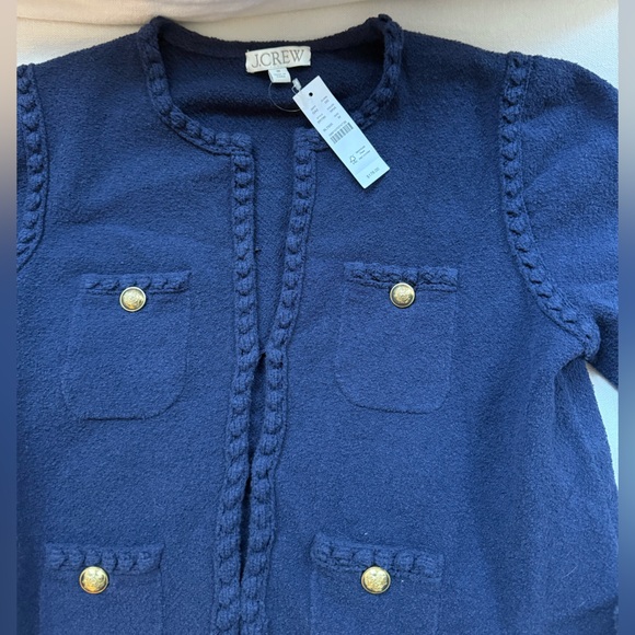 NWT J. Crew Odette Sweater Lady Jacket Size M - Picture 7 of 9